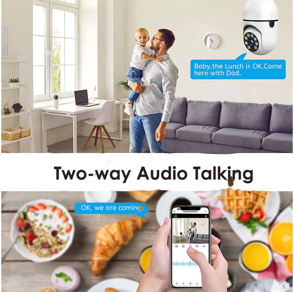 E27 WiFi Indoor Bulb Camera