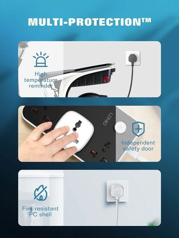 LDNIO SCW1050 WiFi Smart Universal Power Plug UK
