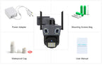 4G Triple Lens 9Mp CCTV Camera with Two Way Audio, Night Vision Color
