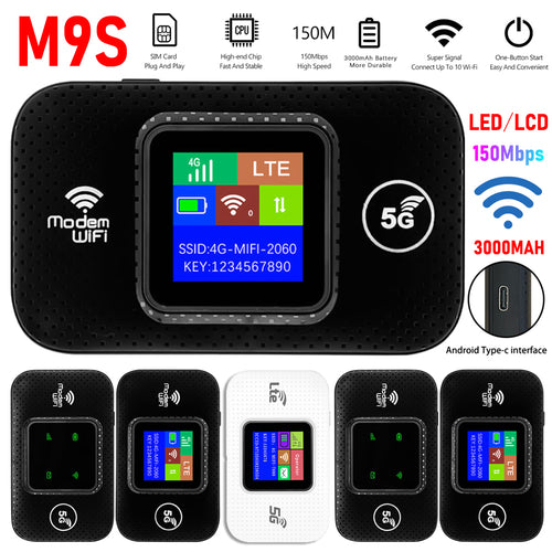 4G LTE WiFi M9S Portable Wireless Router