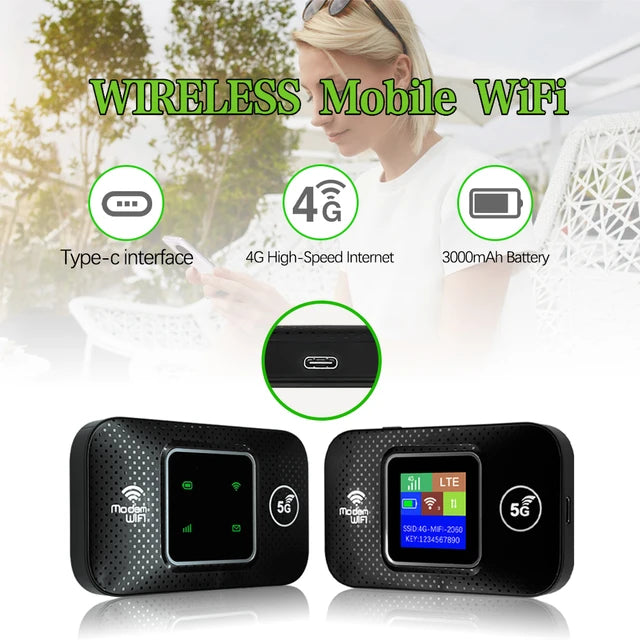 4G LTE WiFi M9S Portable Wireless Router