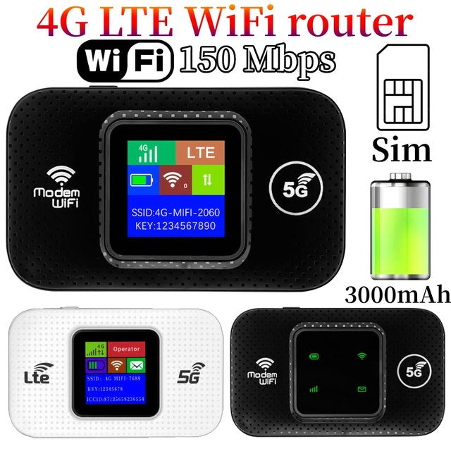 4G LTE WiFi M9S Portable Wireless Router