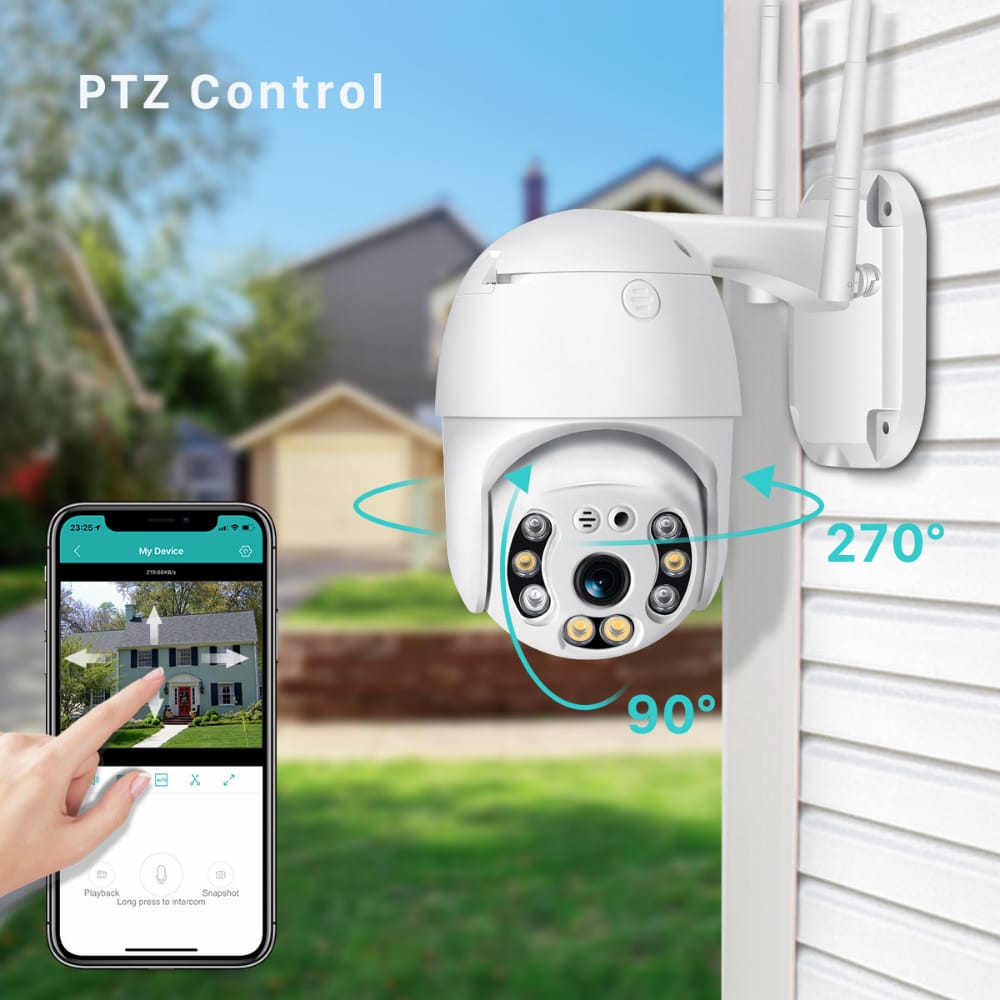 4K PTZ WIFI 4MP Security Camera Outdoor