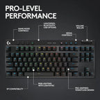 LOGITECH PRO X TKL LIGHTSPEED WIRELESS GAMING KEYBOARD (1Y)